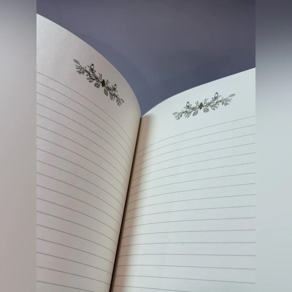 NWT Rifle Paper Co Aster Soft Cover Journal Saddle Stitch Ruled Pages